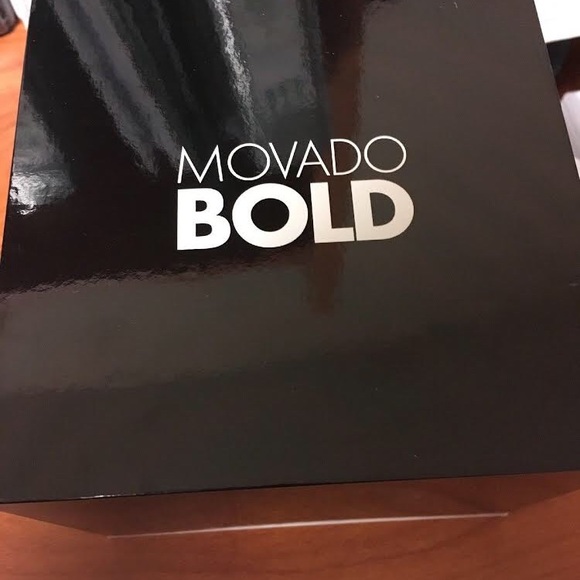 Movado Bold Watch Black Purple Stainless Steel - Picture 2 of 3